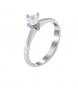 Ring whitegold with diamond