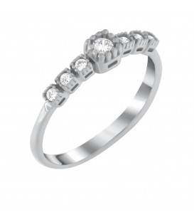 Ring whitegold with diamond