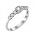 Ring whitegold with diamond