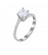 Ring whitegold with diamond