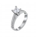 Ring whitegold with diamond