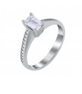 Ring whitegold with diamond