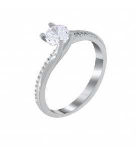 Ring whitegold with diamond