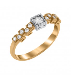 Ring whitegold with diamond