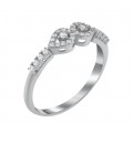 Ring whitegold with diamond