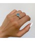 Εντυπωσιακό δαχτυλίδι με london blue τοπάζι από λευκό χρυσό