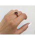 Εντυπωσιακό δαχτυλίδι με γρανάδα από ροζ χρυσό