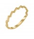 Φινετσάτο δαχτυλίδι βεράκι ζικ ζακ από χρυσό 