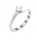 Ring whitegold with diamond