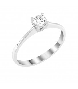 Ring whitegold with diamond