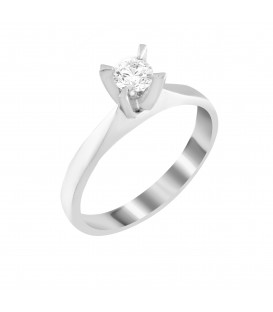 Ring whitegold with diamond