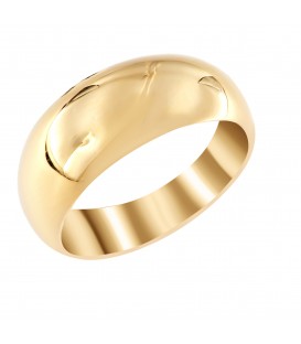 Γυαλιστερό δαχτυλίδι από χρυσό χωρίς πέτρες
