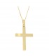 Ανδρικός βαπτιστικός σταυρός από κίτρινο χρυσό