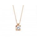 Pendant whitegold and gold with diamond