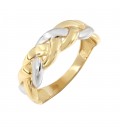 Μίνιμαλ δαχτυλίδι πλεξούδα από χρυσό χωρίς πέτρες