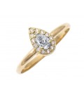 Ring whitegold with diamond