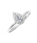 Ring whitegold with diamond