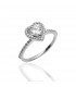 Ring whitegold with diamond