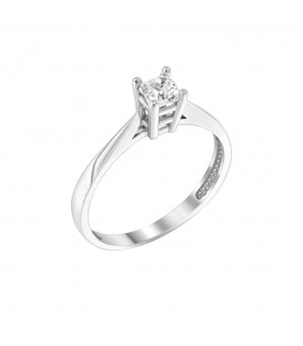 Ring whitegold with diamond