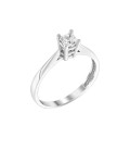 Ring whitegold with diamond