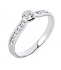 Ring whitegold with diamond