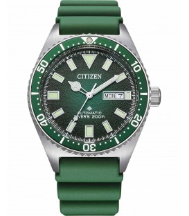 CITIZEN Promaster Divers Automatic Green Synthetic Strap