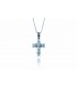 Cross for men whitegold and gold