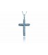 Cross for women whitegold with zircon