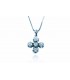 Cross for women whitegold with zircon