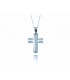 Cross for women whitegold with zircon