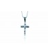 Cross for men whitegold and gold