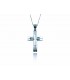 Cross for women whitegold with zircon