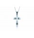 Cross for women whitegold with zircon