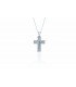 Cross for women whitegold with zircon