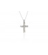 Cross for men whitegold