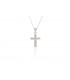 Cross for men whitegold