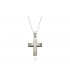 Cross for men whitegold