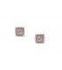 Earring red gold with zircon