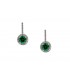 Earring whitegold with zircon