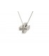 Cross for women whitegold with zircon