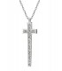 Cross for women whitegold with zircon