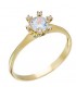 Ring gold with zircon