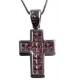 Cross for women whitegold with zircon