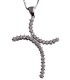 Cross for women whitegold with zircon