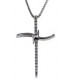 Cross for women whitegold with zircon