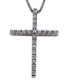 Cross for women whitegold with zircon