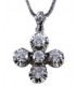 Cross for women whitegold with zircon