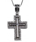 Cross for women whitegold with zircon