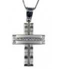 Cross for women whitegold with zircon