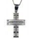 Cross for women whitegold with zircon